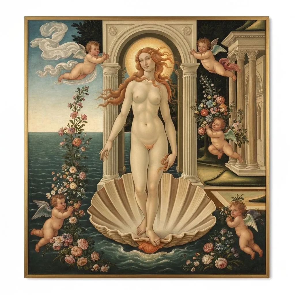 The Birth of Venus by Sandro Botticelli, Uffizi Gallery, Florence