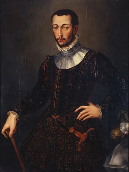 Francesco I de' Medici in his famous studiolo surrounded by art and curiosities