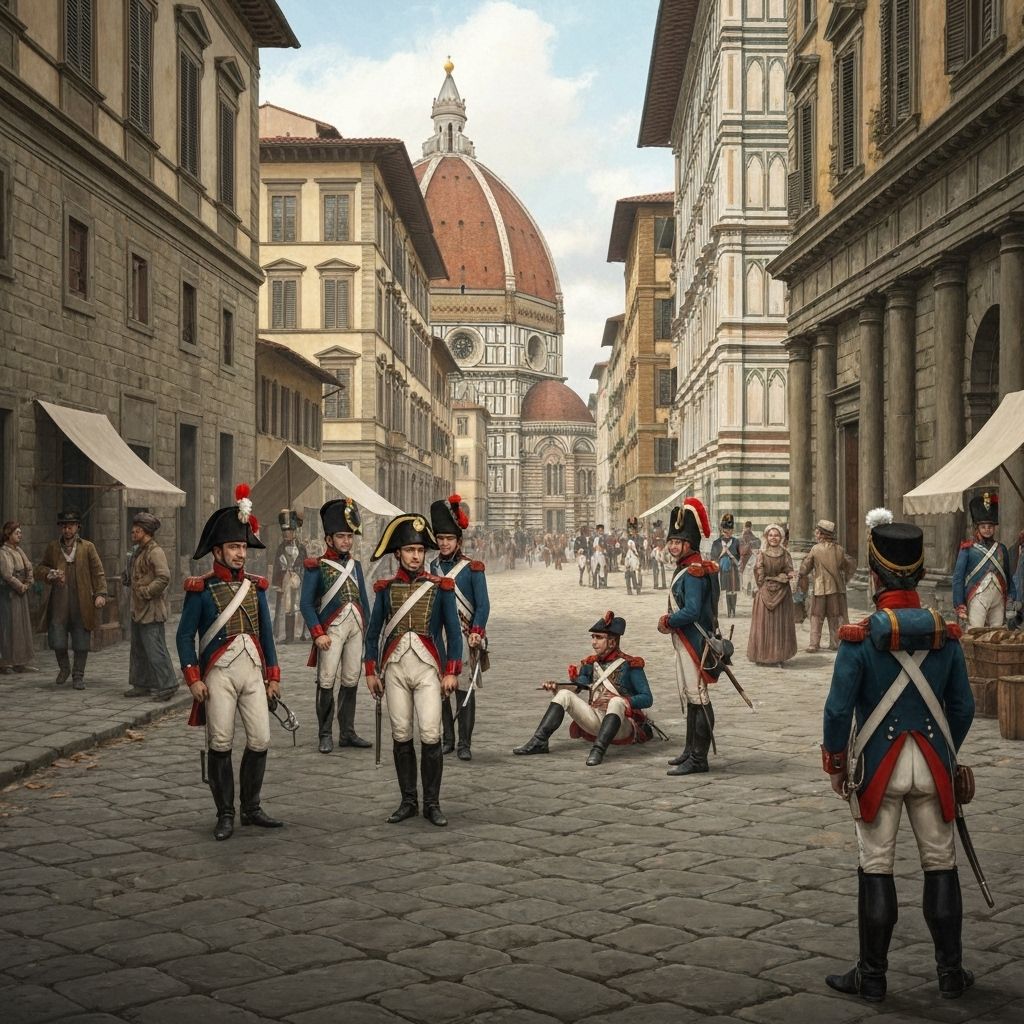Napoleonic troops in Florence during the French occupation period